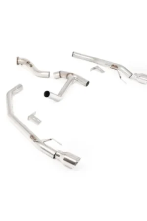 Árbol trasero Milltek Sin silenciador - Salidas dobles GT 100 Pulido - Ford Ranger 3.0 V6 Súper Precio