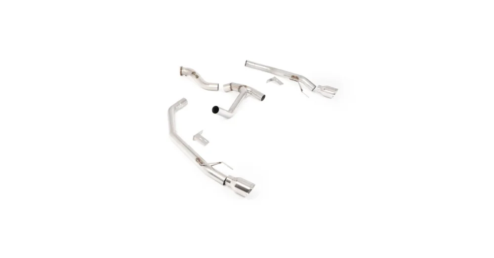 Árbol trasero Milltek Sin silenciador - Salidas dobles GT 100 Pulido - Ford Ranger 3.0 V6 Súper Precio