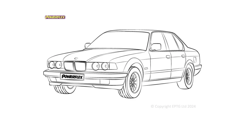 Venta Final Silentblock Powerflex BMW Série 7 E32 (1988-1994)